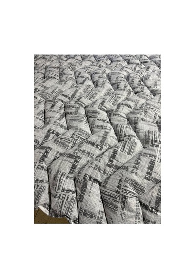 Çift Kişilik Desenli Çift Taraflı Silikon Yorgan 190x215 Cm 3200 Gr İç Dolgu 2400 Gr Extra Sıcak Gri Gri