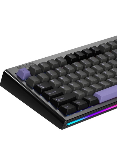 1st Player Neo87 Tkl Siyah Rgb Lavender Switch Hotswap Kablosuz Wireless + Bluetooth Türkçe Mekanik Oyuncu Klavyesi