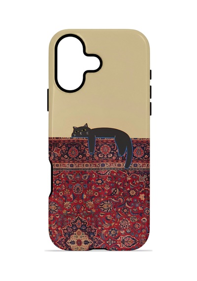 Apple iPhone Uyumlu 17 Vorian Çift Katmanlı Kılıf Persian Cat Lounge