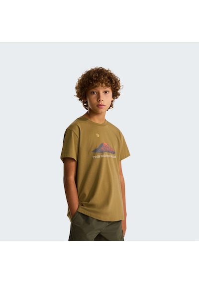 The North Face B Mountaın Nıght Relaxed Ss Tee Genç Tişört Nf0a8g1u2el1 Sarı