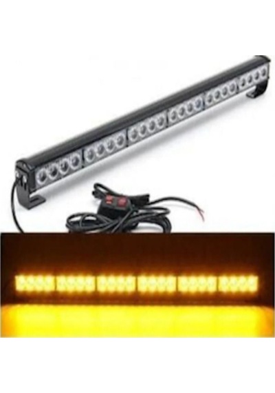 Tepe Led Bar Çakarlı Off Road 12-36v 112cm Sarı-beyaz Metal Gövde