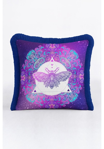 Mistik Mandala Moth Saçaklı Yastık Kılıfı - Kozmik Bohem Mor Lacivert Püsküllü Kırlent Kılıfı Pastel Dumanlı Duman Mistik Mandala Moth Saçaklı Yastık Kılıfı - Kozmik Bohem Mor Lacivert Püsküllü Kırlent Kılıfı Pastel Dumanlı Duman