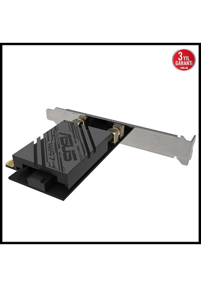 Asus Pce-be92bt, Wıfı7, Be9400, 5764-2882-688mbps, 6ghz-5ghz- 2.4ghz, Bluetooth 5.4, Pcıe Ağ Adaptör