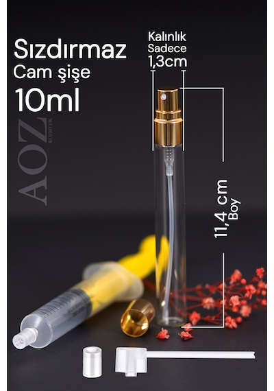 Aoz Kozmetik Parfüm Dolum Seti Doldurulabilir Mini Parfüm Şişesi Cep Parfüm Şişesi Taşınabilir Parfüm Şişesi 10Ml