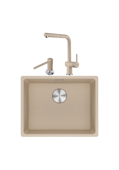 Franke Maris Mrg 210/110-52 Avena Granit Evye + Active Plus Doccia 2.0 Batarya + Comfort Sıvı Sabunluk Set