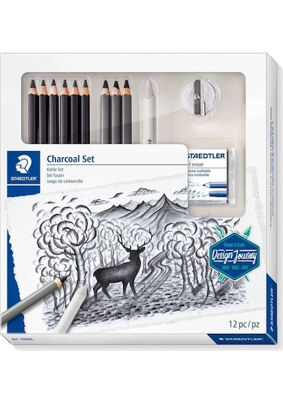 Staedtler Mars Lumograph Charcoal Füzen Çizim Seti