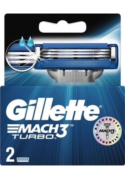 Gillette Mach3 Turbo Yedek Başlık 2'li