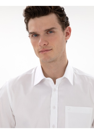 Pierre Cardin Erkek Beyaz Gömlek Basic 50302763-vr013 Beyaz