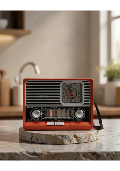 Vintage Radyo Bluetooth Aux Usb Sd Kart Girişli Uczzznostaljik1647radyooo2