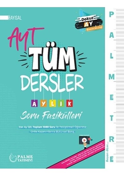 Palme Yks Ayt Tüm Dersler Aylık Soru Fasikülleri Sayısal Yeni