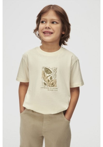 Xo Kids Erkek Çocuk Tişort 4-8 Yaş 48503 Krem