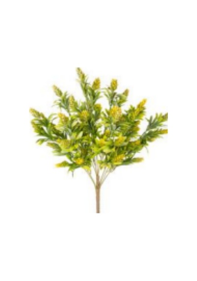 Yapay Çiçekli Bitki Sarı-yeşil 55 Cm. Çok Renkli