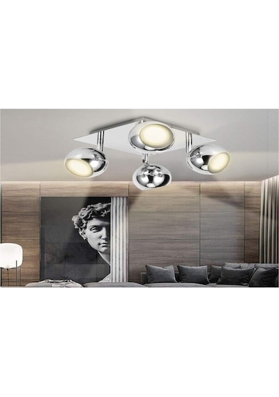 Rsylight Retro Metal 3lü Eskitme Kaplama Akrobatik Mafsallı Dekoratif Rustik Avize Eskitme Beyaz