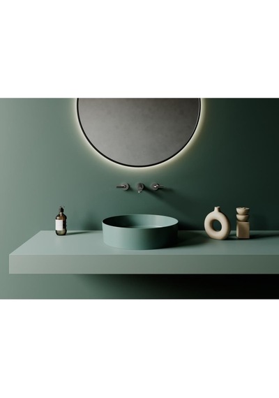 Creavit Nil Yeşili Lp145 Loop Çap45 CM Set Üstü Çanak Lavabo