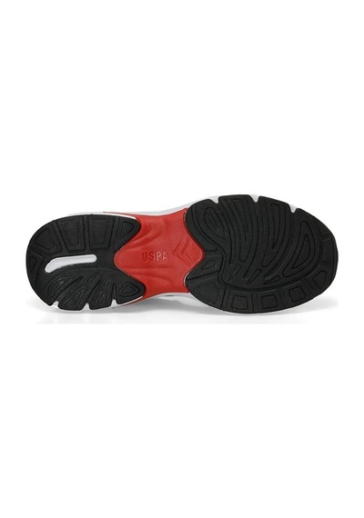 U.s. Polo Assn. Felix 4pr Erkek Siyah-kırmızı Sneaker Ayakkabı-siyah Siyah