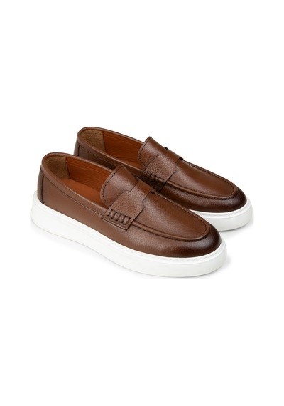 Deery Erkek Taba Renk Hakiki Deri Loafer Ayakkabı - 02043mtbap01 Taba