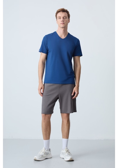 Air Jones Tommy Life Koyu Gri Pamuklu Kalın Yumuşak Dokulu Standart Fit Basic Erkek Şort - 81275 Koyu Gri Air Jones Tommy Life Koyu Gri Pamuklu Kalın Yumuşak Dokulu Standart Fit Basic Erkek Şort - 81275 Koyu Gri