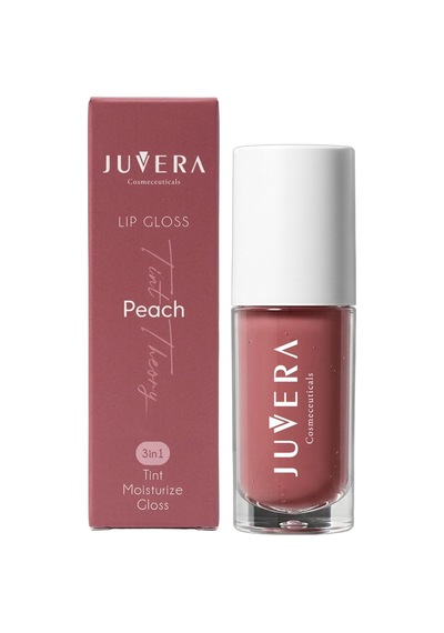 Juvera Lip Gloss Peach, Nemlendirici, 3 İn 1, 5 Ml
