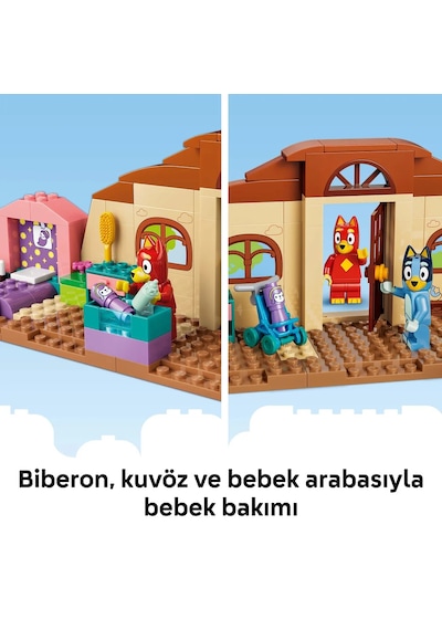 LEGO® Bluey Rusty ve Bluey ile Okul 11221 - 4 Yaş ve Üzeri Çocuklar için Aksesuarlar İçeren Oyuncak Yapım Seti (106 Parça)