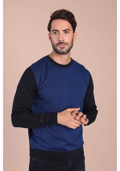 Ferraro Bisiklet Yaka Superfine Yün Kazak - Lacivert Lacivert (390466089) Lacivert