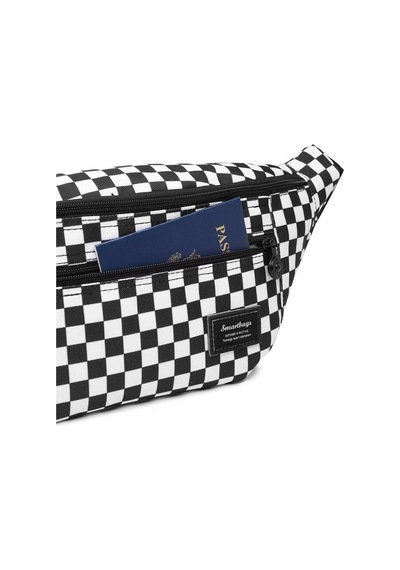 Smart Bags 3087 Su Geçirmez Bel Çantası (Siyah/Beyaz) Siyah