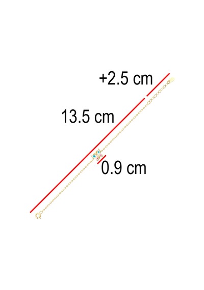 Kelebek Figürlü Çocuk Zincir Bileklik Sarı