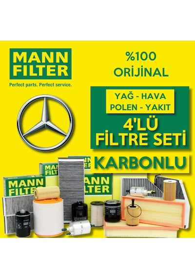 Mercedes C 200 D W205 Blutec Mann-Filter Filtre Seti 2014-2018 (495302581)