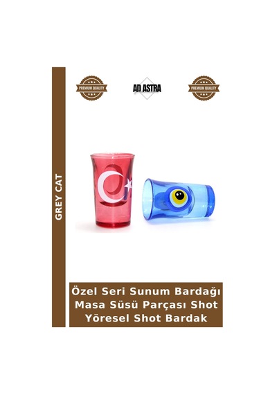 Özel Seri Sunum Bardağı Masa Süsü Parçası Shot Yöresel Shot Bardak