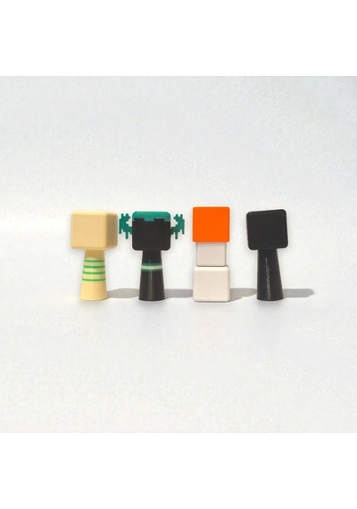 Minecraft Sprunki Figür 4 Adet 7 Cm Warden, Kar Golemi, Enderman, İron Golem