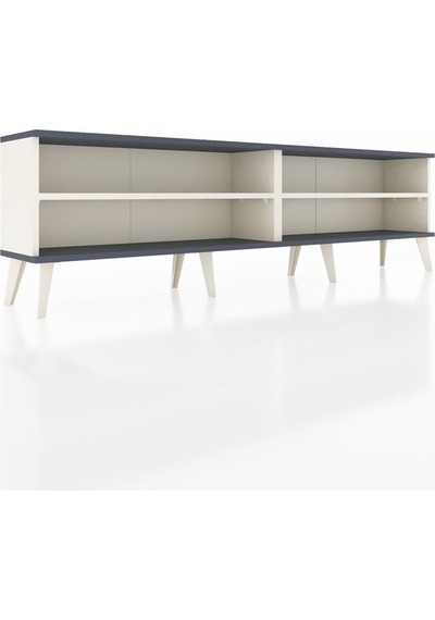 Arges Tv Ünitesi 2 Raflı 176x30x51 Aytaşı-antrasit/aytaşı Antrasıt/aytası