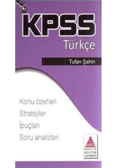KPSS Türkçe Strateji Kartları - Tufan Şahin - Delta Kültür