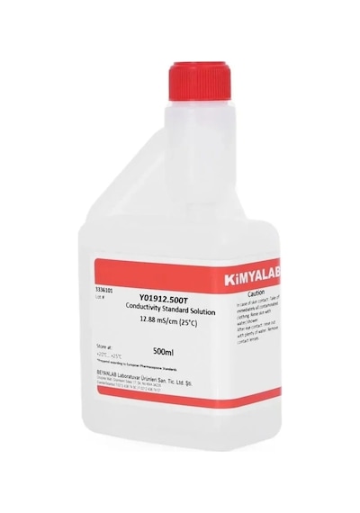 Kimyalab 12.88 Ms Cm İletkenlik Kalibrasyon Çözeltisi 500 ML Ec Metre için