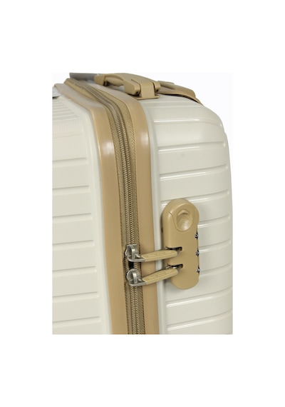 Metropolitan Sdr 103 Pp Valiz Seti - Büyük + Orta + Kabin Boy - Kemik / Şampanya