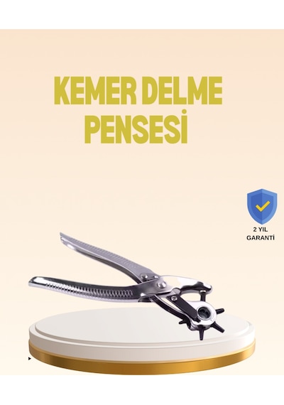 Profesyonel Deri Delme Pensesi Döner Başlıklı Kemer Delici 6 Fonksiyonlu