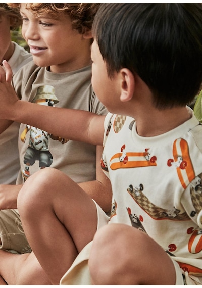 Mayoral Erkek Çocuk Baskılı Tshirt Turuncu