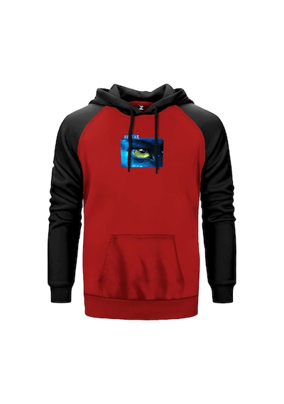 Avatar The Way Of Water Blue Line Kırmızı Renk Reglan Kol Sweatshirt Kırmızı