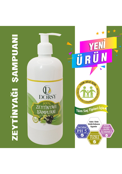 Dorsy Doğal Zeytinyağlı Şampuan 400 ML