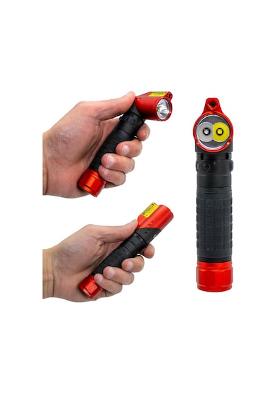 İzeltaş Pro Led Şarjlı Lazer Pointer/uv El Feneri 1000 Lm Kırmızı - Siyah