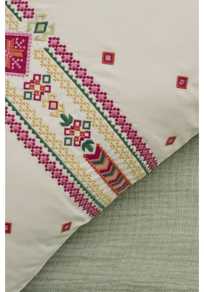 Karaca Home Elvra %100 Pamuk Nish Set Çift Kişilik Pike Takımı Multicolour Çok Renkli