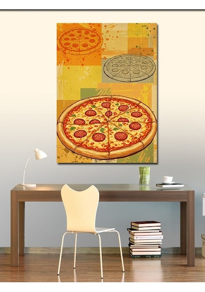 Kanvas Tablo Pizza Dilimi Ve Sanatsal Yaklaşım 100cmx140cm
