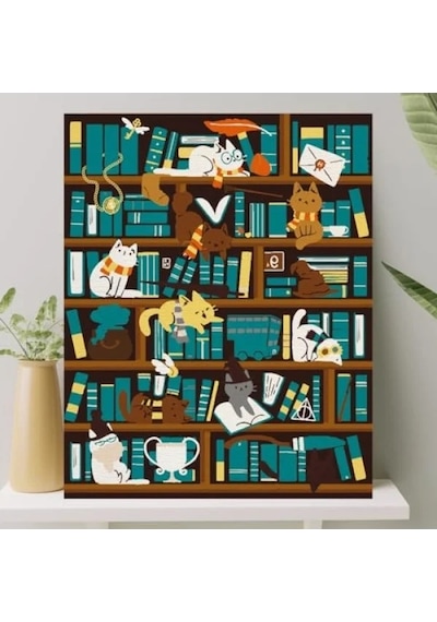 Sayılarla Boyama Tuval Seti - 40x50 Cm Çıtalı