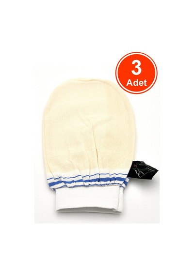 Lastikli Banyo Hamam Eldiven Kese 15x26 Cm 3 Adet