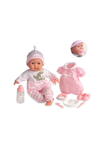 Berenguer Oyuncak Bebek 38 Cm - Pembe Ve Aksesuar Seti