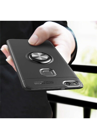 Huawei P Smart 2018 Yüzüklü Manyetik Ravel Kilif 513799631