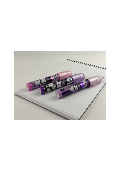 Bak Gel Al Hello Kitty & Kuromi Lisanslı Roket Silgi Okul Kırtasiye Çantası İçin Ruj Şeklinde Kalem Silgi, - Bgakuromisilgi004