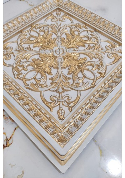 Diecor Led Döşenebilir Asma Tavan Uyumlu 60x60 Dekoratif Tavan Paneli Bronz 60 X 60 Model:xa290