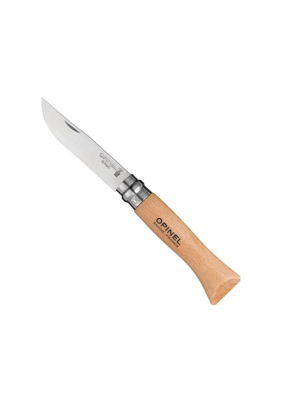 Opinel No 6 Kayın Saplı Kamp Çakı 123060 Kahverengi