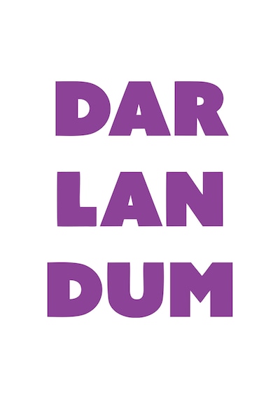 Darlandum Araba Sticker 17x17 Cm Mor