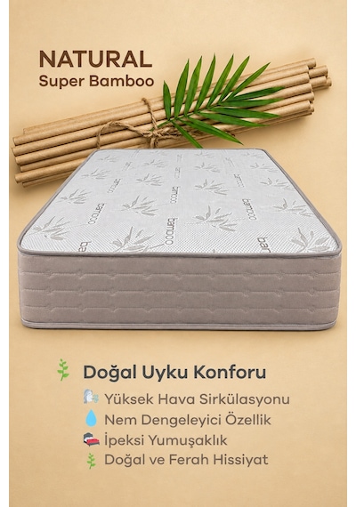 Full Ortopedik Natural Süper Bambu Yatak