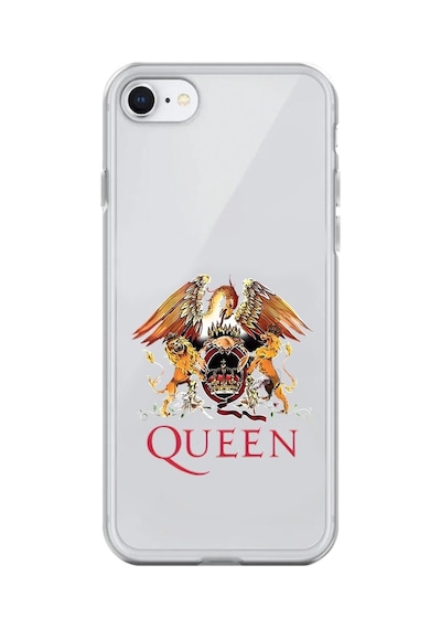 Apple Uyumlu iPhone 8 Şeffaf Kılıf Queen Tasarımlı